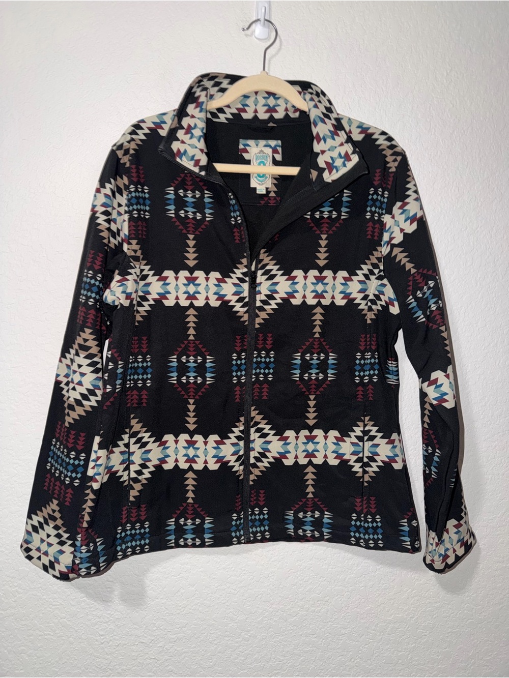 Rockin C Western wear Aztec-Print Zip Fleece Jacket